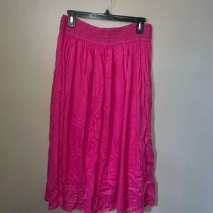 GypsieBlu Live to be free Elegant Pink Women's boho Skirt size M